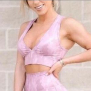 BuffBunny Pink Camo Sports Bra- Small